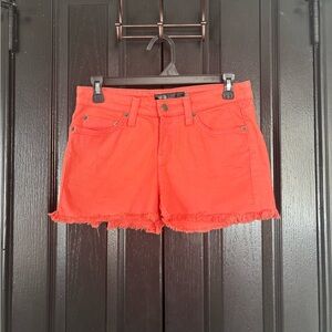 Stylish Red Jean Shorts